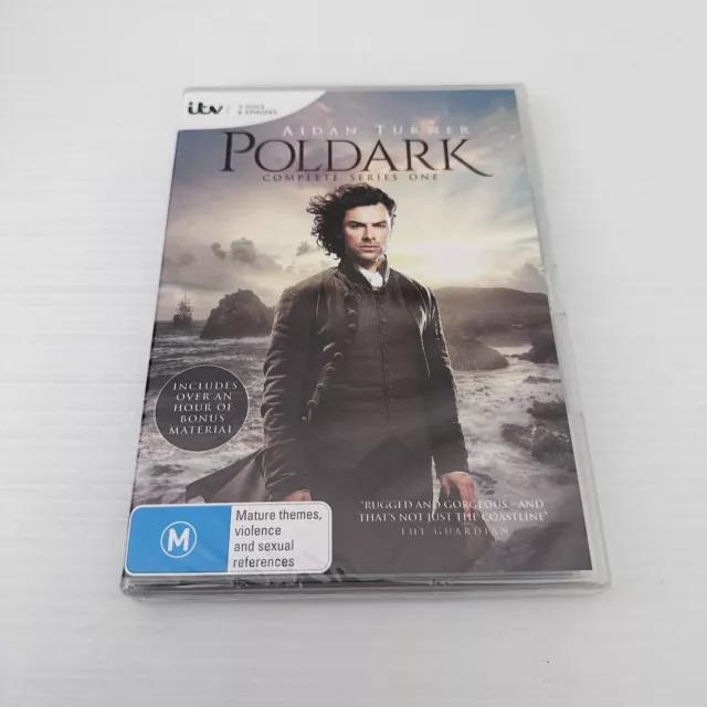 Poldark Complete Season 1 DVD - PAL R4  Brand New & Sealed - Aidan turner