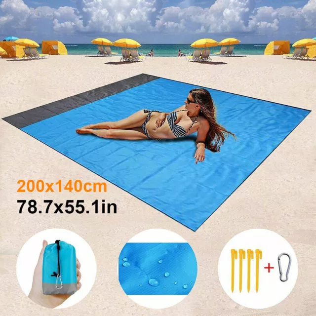 Waterproof Sand Free Beach Mat Outdoor Picnic Blanket Rug Sandless Mattress Pad