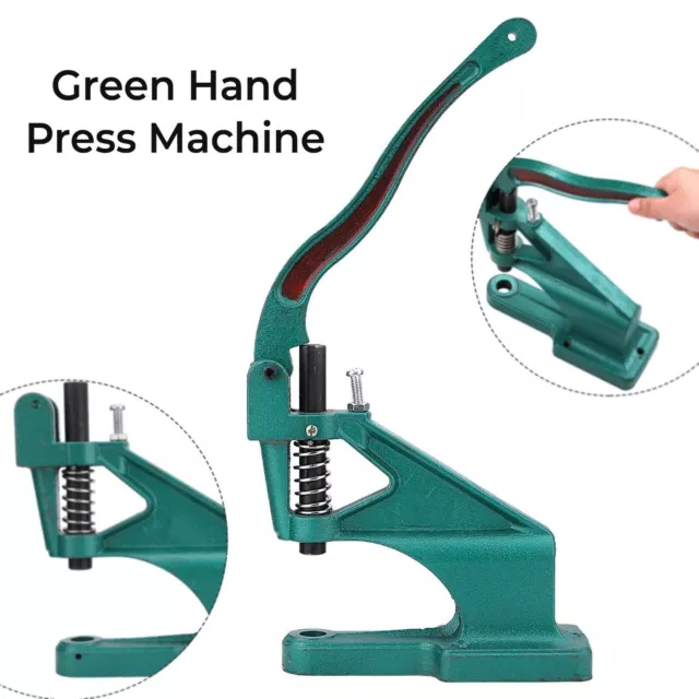 Universal Green Hand Press Machine for DIY Leathercraft Projects Snap Fasteners