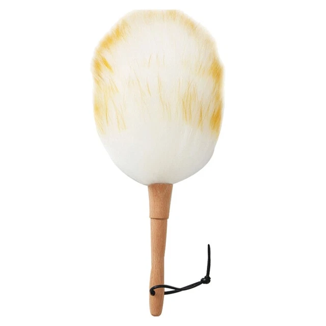 Cepillo antipolvo doméstico lana haya mango corto de madera