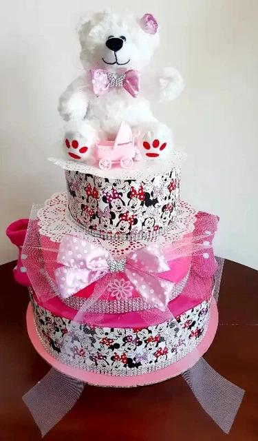 Baby Shower 3 Tier Diaper Cake