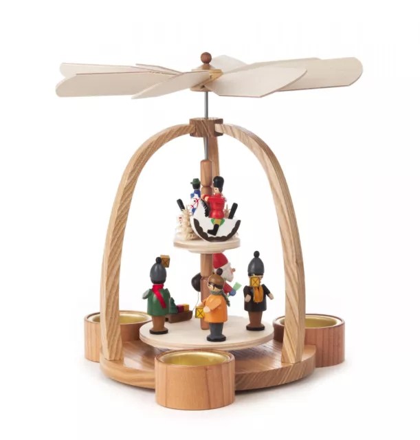 German Christmas Children Toys TeaLight Pyramid - 2 Level