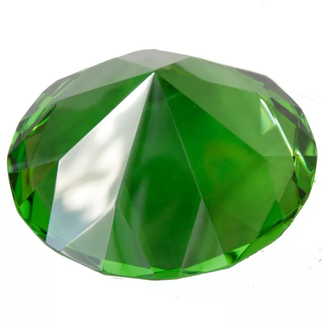 Glasdiamant Green Mystical Diamant Eternal aus Kristallglas  Ø120 mm