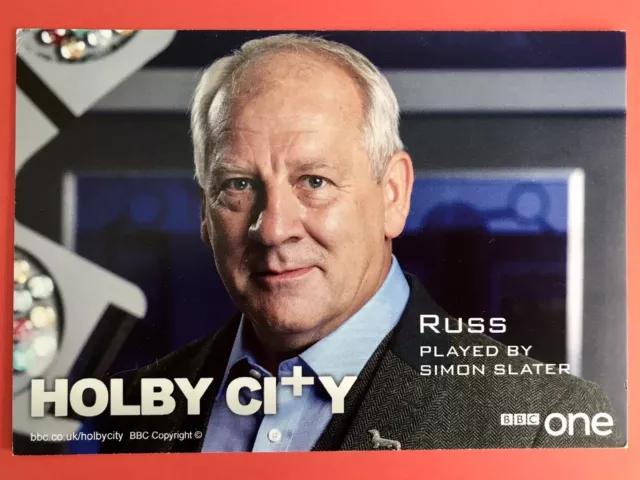 SIMON SLATER as Russ Faber - HOLBY CITY Unsigned BBC Cast Fan Card