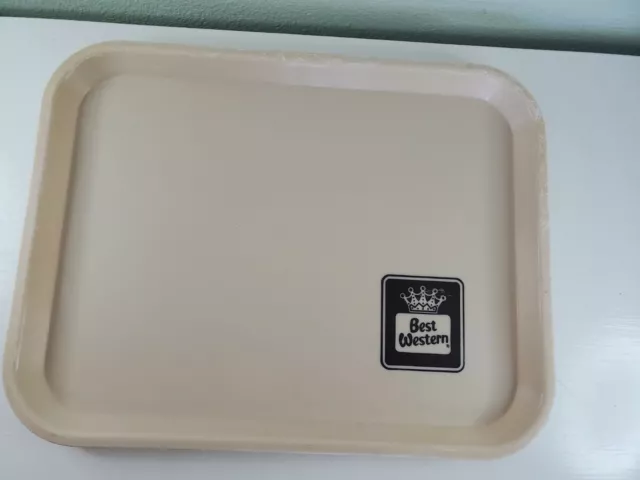 Vintage Motel Best Western Tan Plastic Tray Le Beau