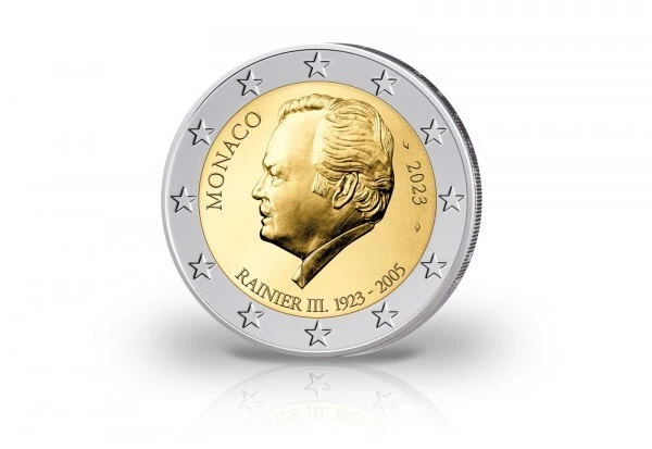 PREVENTE COFFRET PIECE 2 Euro Monaco 2023 - 100 Ans Rainier Iii EUR 699