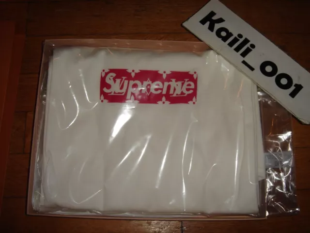 LOUIS VUITTON LV Supreme Box Logo T-Shirt Tee Sz 5L White Red