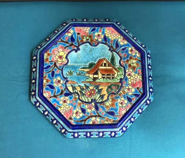 ANCIEN DESSOUS PLAT Fondal En Fonte Couleur Bronze Cisele Decor Sanglier Cochon EUR 25,00 - FR