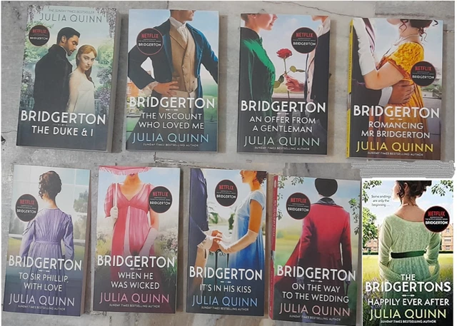 ENSEMBLE COLLECTION DE livres Bridgerton Family Series 1-9 par Julia