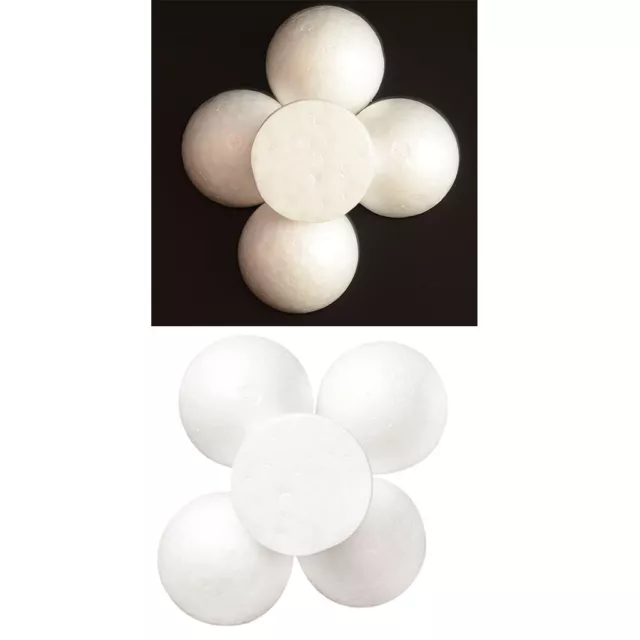 10x Half Round 12cm Modelling Polystyrene Styrofoam Foam Balls Solid White Craft