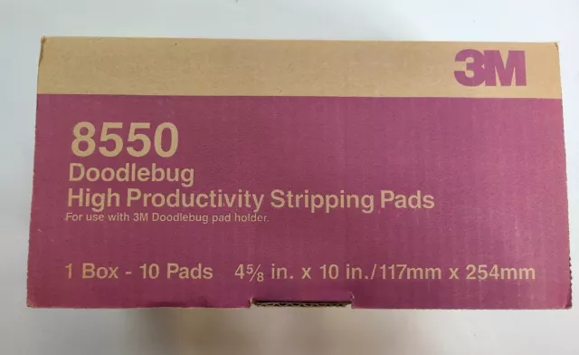 3M 8550 Doodlebug High Productivity Stripping Pads - 10 pads