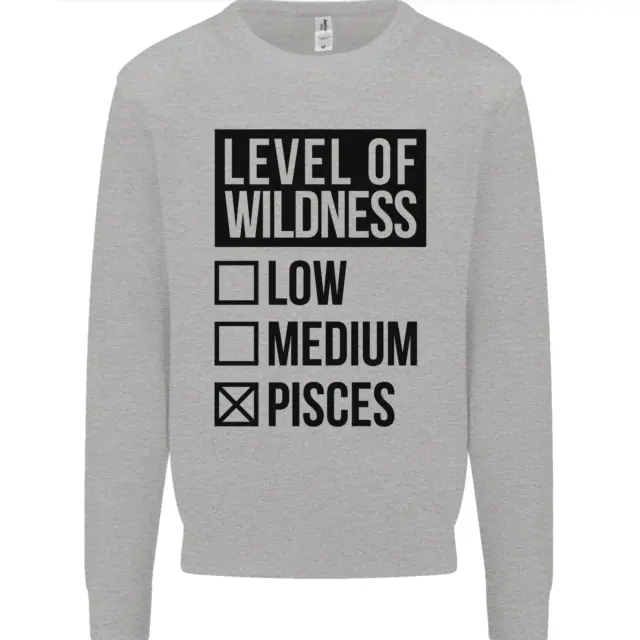 Levels of Wildness Pisces Mens Sweatshirt Jumper