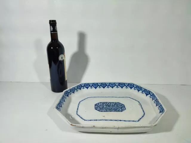 Bannette Faïence de Rouen / 18th France / Céramique Plat Assiette Vase Bleu