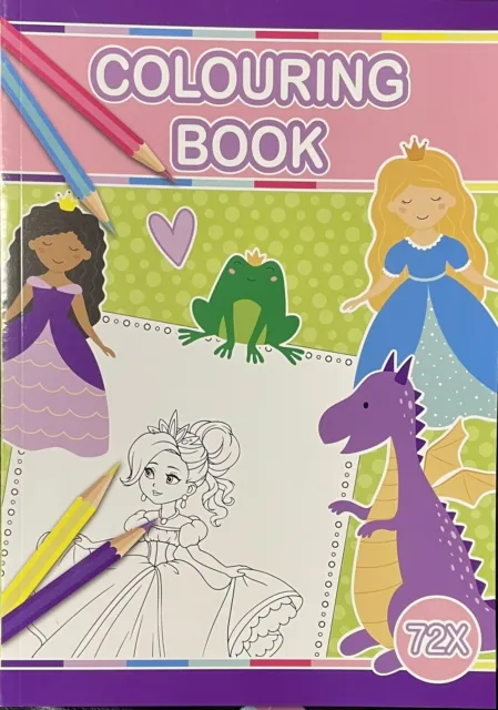 Kinder Malbuch / Colouring Book 72x Malvorlagen DIN A4