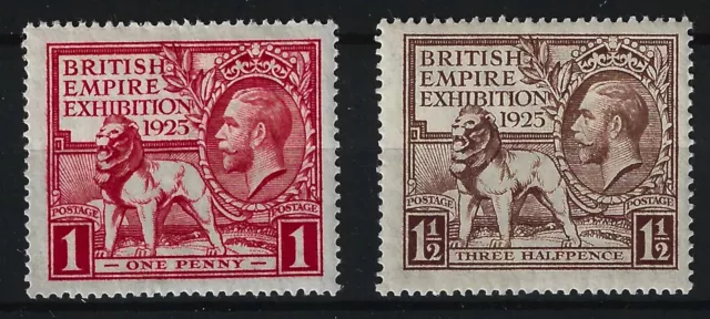 GB SG432/433 KGV 1925 British Empire Exhibition, Set of 2, Unmounted Mint