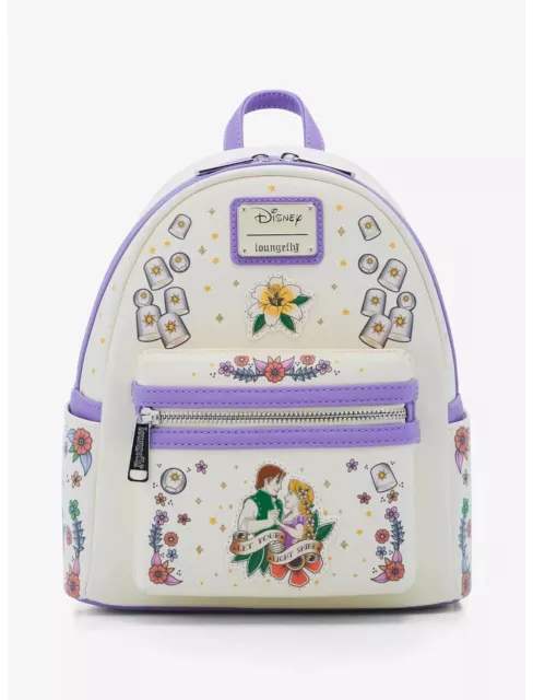 Loungefly Disney Tangled Rapunzel and Flynn Rider Lantern Mini Backpack — New