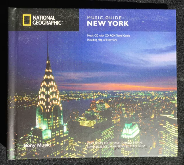 Nat. Geo.・Music-/Travel-Guide New York CD/CD-ROM/Map・©℗2004 Sony・As good as new!