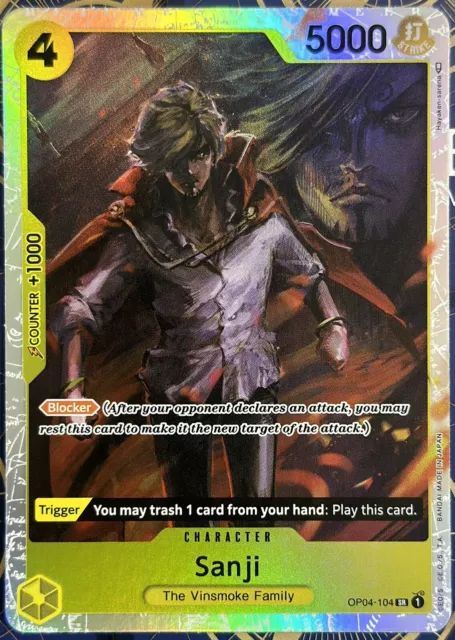 Sanji OP04-007 C Kingdoms of Intrigue - ONE PIECE Card Game Japanese