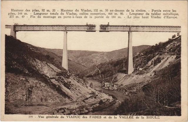 CPA Vue Generale du Viaduc des Fades et de la Vallee de la Sioule (1253871)
