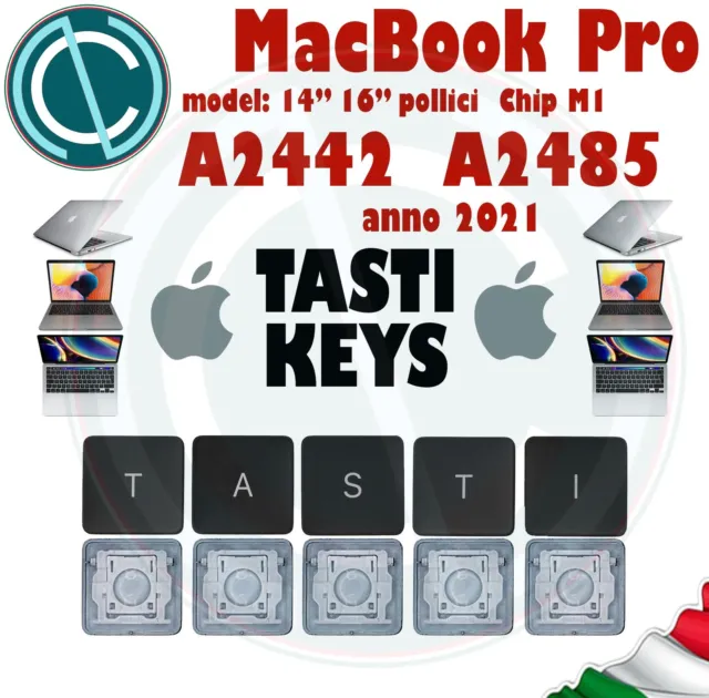 Key Tasto Keycap Apple Macbook Pro 14" A2442 16" A2485 2021 M1 Chip X Keyboard