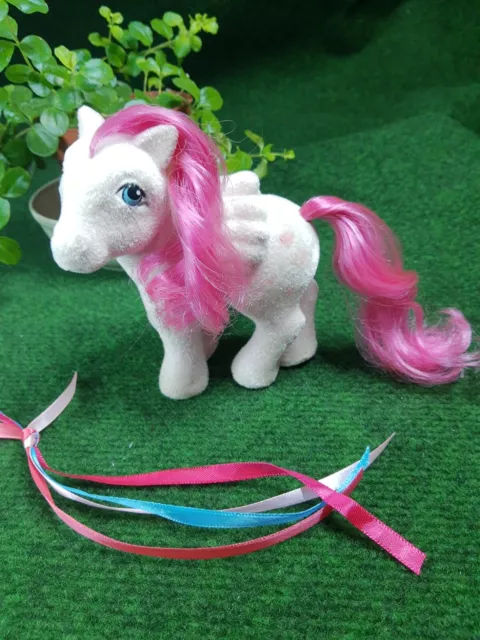 My little Pony Vintage G1 So Soft: Heart Throb + 4 ribbons 1980s