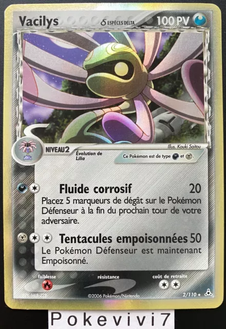 Carte Pokemon VACILYS 2/110 Holo Bloc EX Fantômes Holon FR