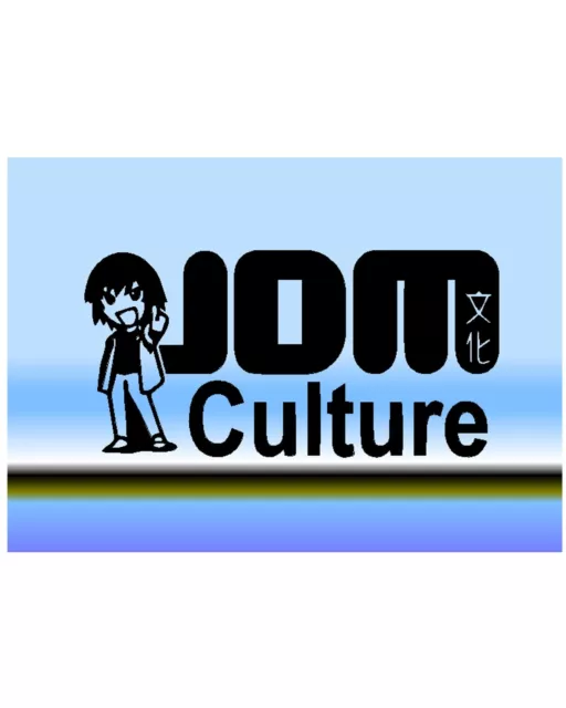 JDM Culture  vinyl Sticker  JDM Stancenation Hellaflush Color options LOOK!