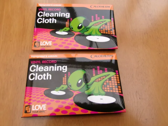 2 X Calotherm  Record Cleaning Cloths - Anti-Static - Free Postage To The Uk