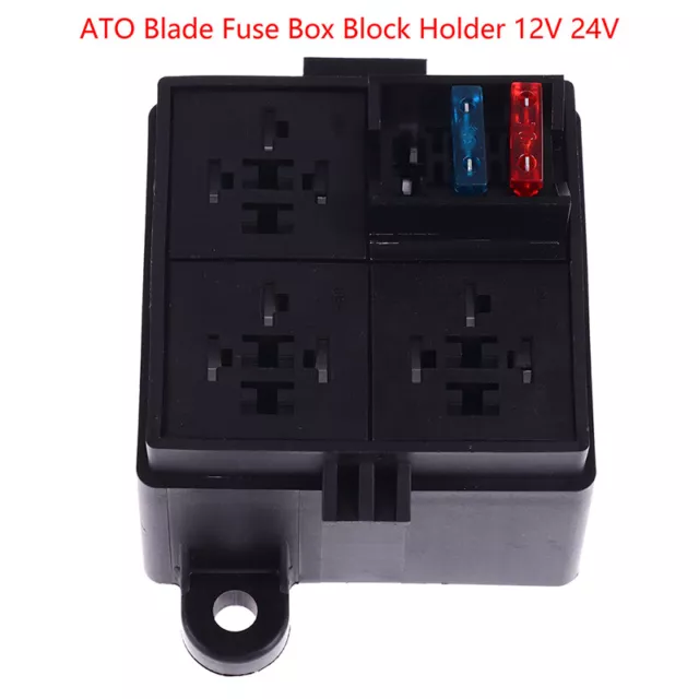 Free combination Auto Car Truck 4Way fuse holder +4way relay holder 12V 24V G1