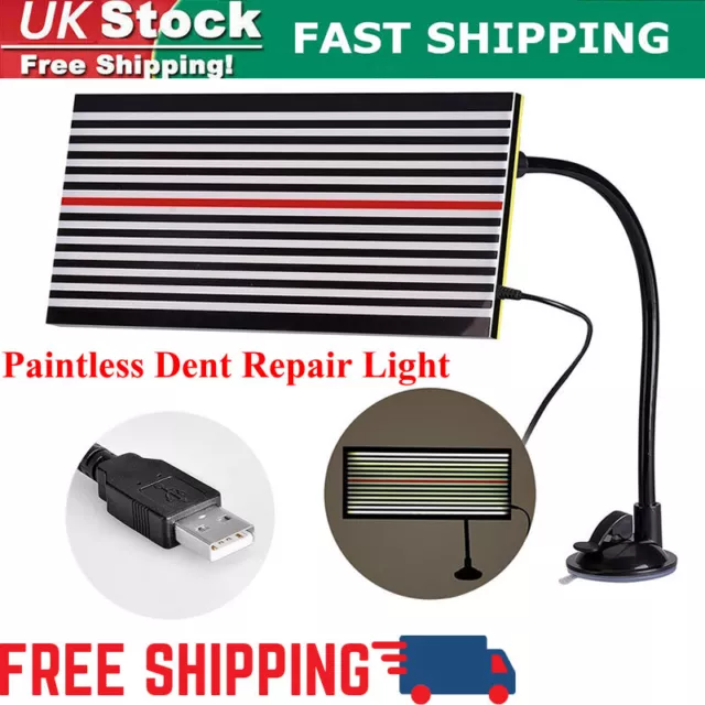 Auto Body Repairs Tools Paintless Dent Repair LED Line Board Doctor Removal Kit