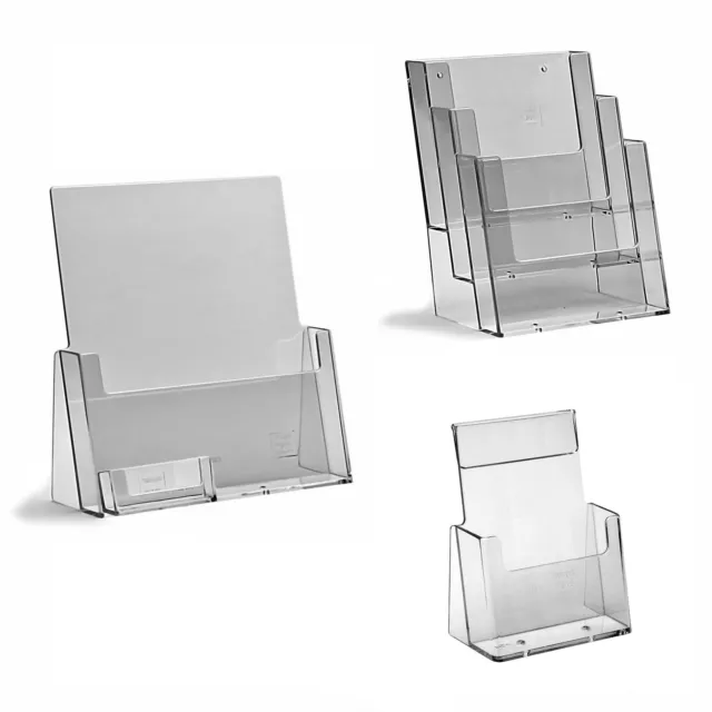 Leaflet Holders Brochure Display Stand, Wall Business Card Dispenser A6 DL A5 A4