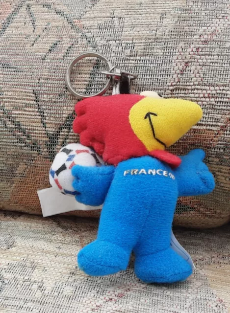 Frankreich 1998 Fußball-Weltmeisterschaft Schlüsselring mit dem Maskottchen ""Footix"".  - Offiziell...