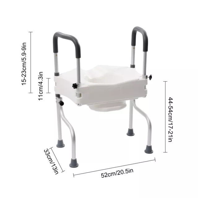 WC-Arm, WC-Booster, WC-Sitz, 170° verstellbar für Behinderte, kalte Menschen Neu 2