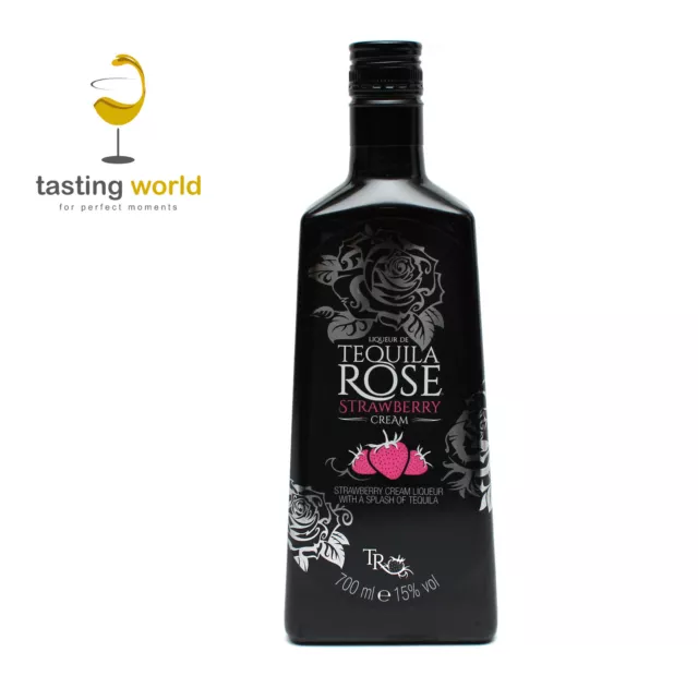 Tequila Rose- Cream Liqueur - Premium Tequila Erdbeer Sahne Likör - 0,7l 15%