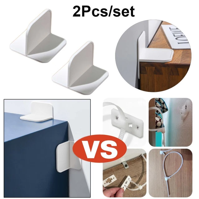 Supporto a parete antipunta antiribaltamento clip fissa stabilizzatore mobili