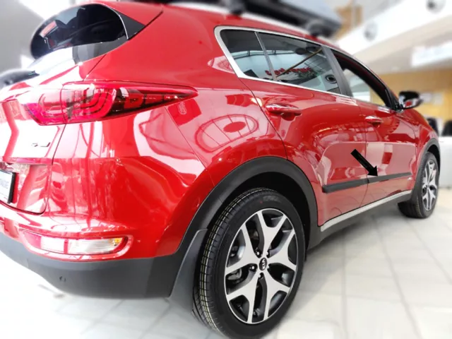 Seitenschutzleisten schwarz für Kia Sportage IV SUV Typ QL ab Baujahr 09.2015- 2