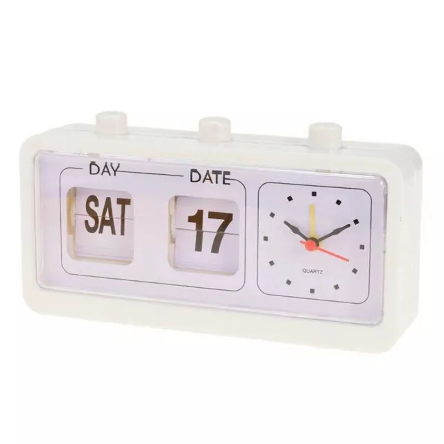 3 in 1 Bedside Digital Clock Desk Alarm Clock Date Week Display Time Calendar UK 3