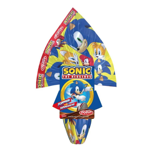 Dolfin Sonic Uovo di Cioccolato al Latte con Sorpresa da 220 Gr