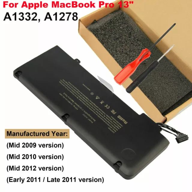 For Apple MacBook Pro13'' Battery Mid 2009 2010 2012 Early/Late 2011 A1278 A1322