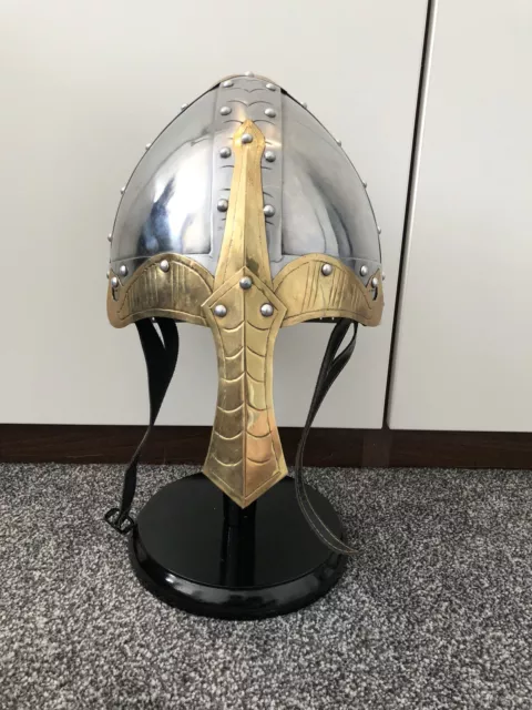 Medieval Norman Viking Steel Armour Nasal Helmet Reenactment/Larp