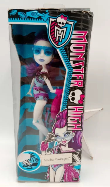 Mattel Poupée Monster High Doll Spectra Vondergeist Swim Line 2014  Nrfb Scellée