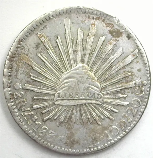 Mexico ~ 1836-Zs Om ~ Silver 8 Reales