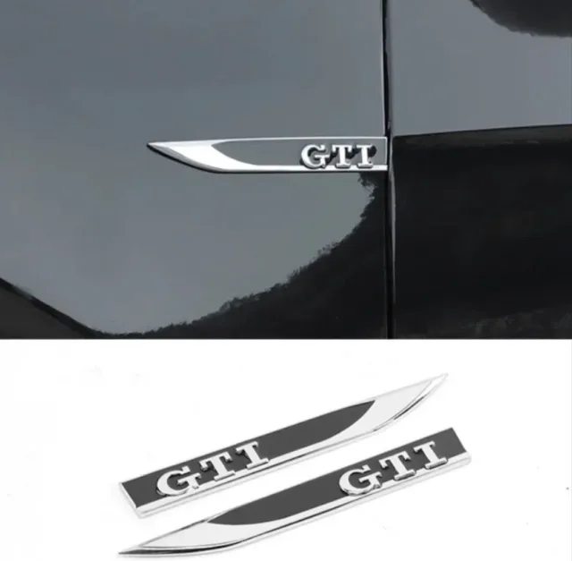VW OEM R-Line Side Wing Fender Badge Emblem For Golf 7 Sport Wagen / 1 Pair