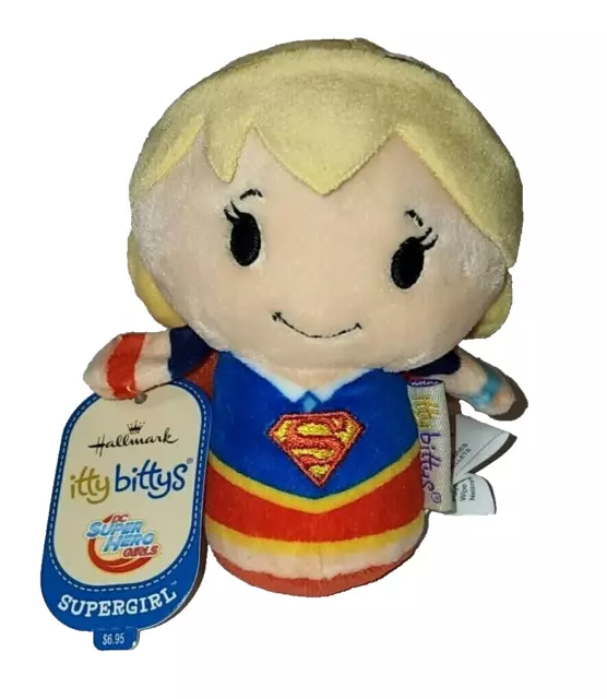 Hallmark Itty Bittys - SUPERGIRL (DC Comics Super Hero Girls) NWT 4" Plush Toy