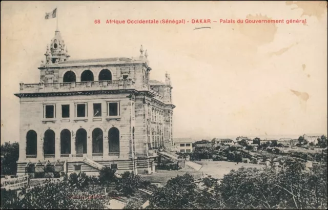 Postcard Dakar Senegal Palais du Gouvernement 1913 2