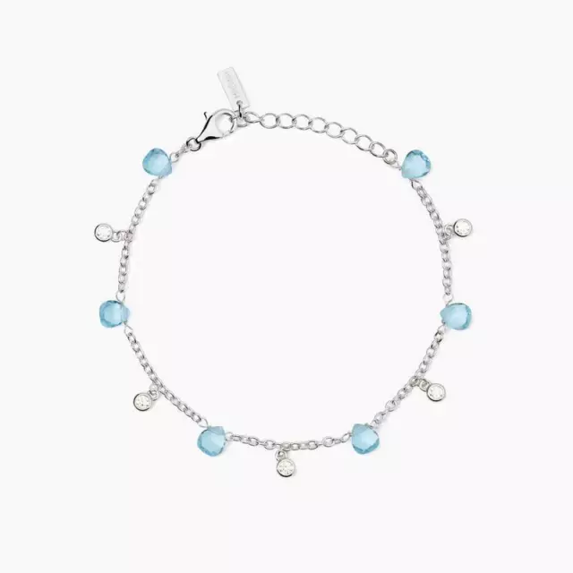 Pulsera Mujer Mabina Plata 925 con Cristales Blancos Ed Azzurri 533893