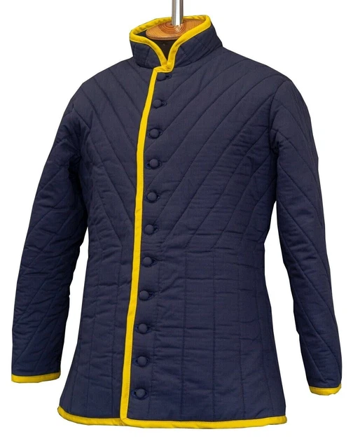 Cotone Imbottito Medievale Gambeson Costume Rievocazione Storica Sca Larp (S)