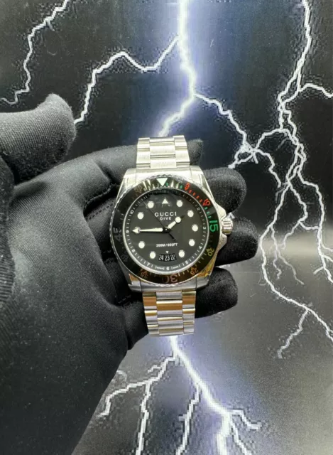 GUCCI DIVE XL Black Men s Watch YA136208 2 259.00 PicClick UK