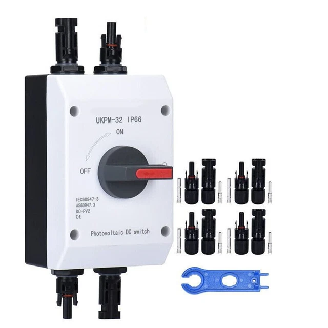 DC1200V PV ISOLATOR SwitchIP66 32A Circuit Breaker Solar Disconnect