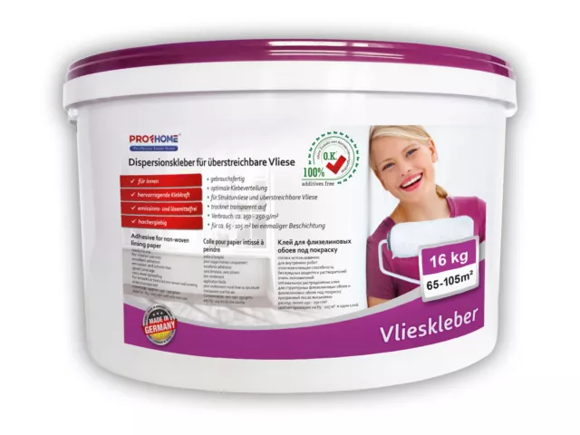 Vlieskleber Profhome Fertig-Kleber für Malervlies Renoviervlies 16 kg max 105 qm